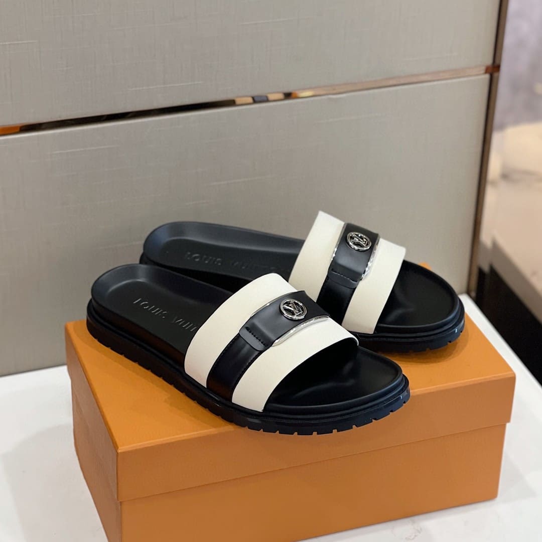 DÉP LOUIS VUITTON LV CIRCLE LOGO SANDAL AAA