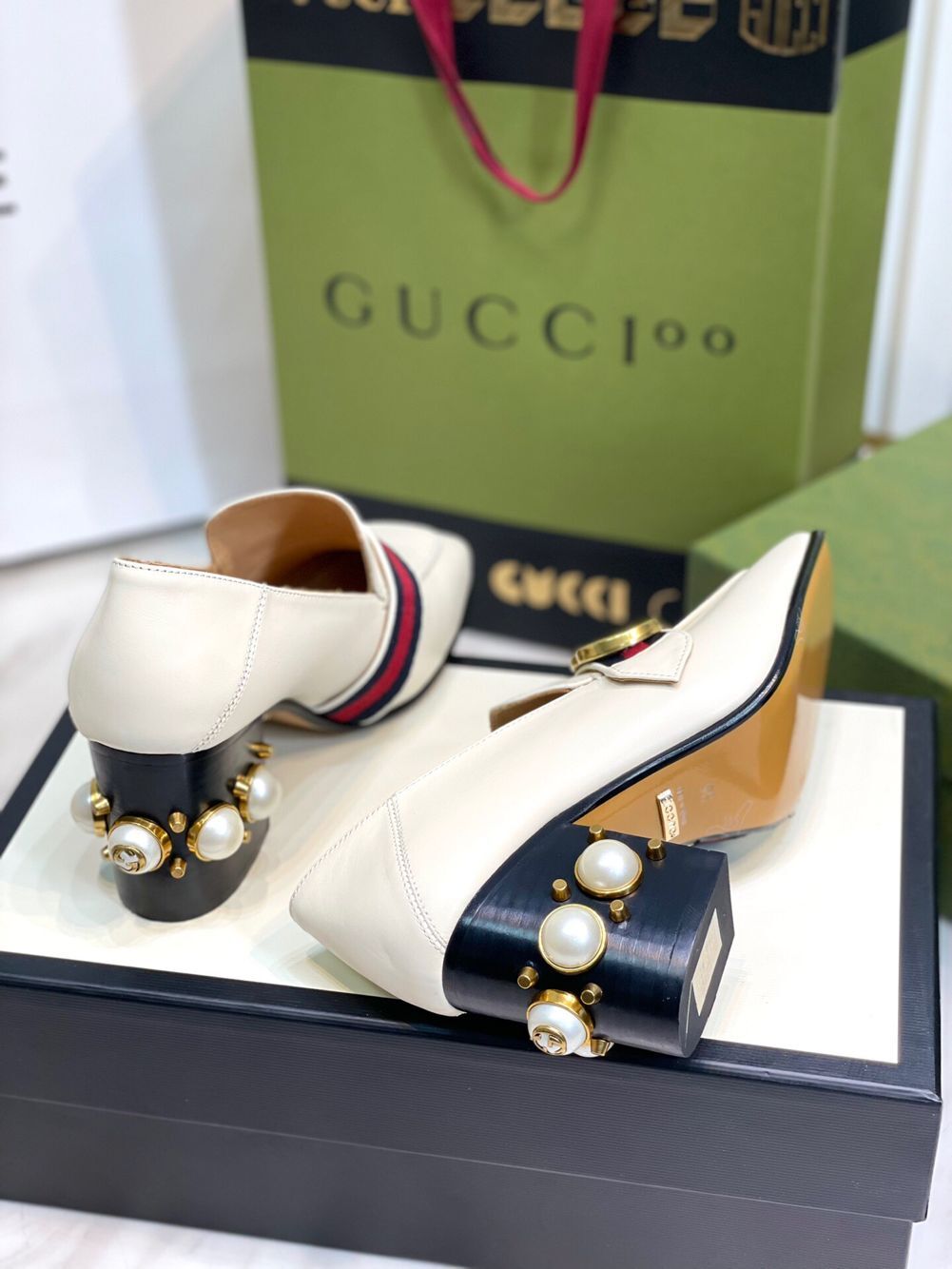 GIÀY GUCCI GG HEEL SHOES