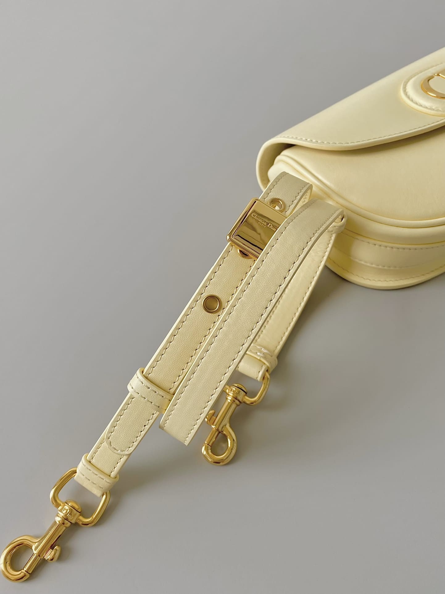 TÚI Dior Women Bobby East-West Bag Box Calfskin-Yellow Top Quality