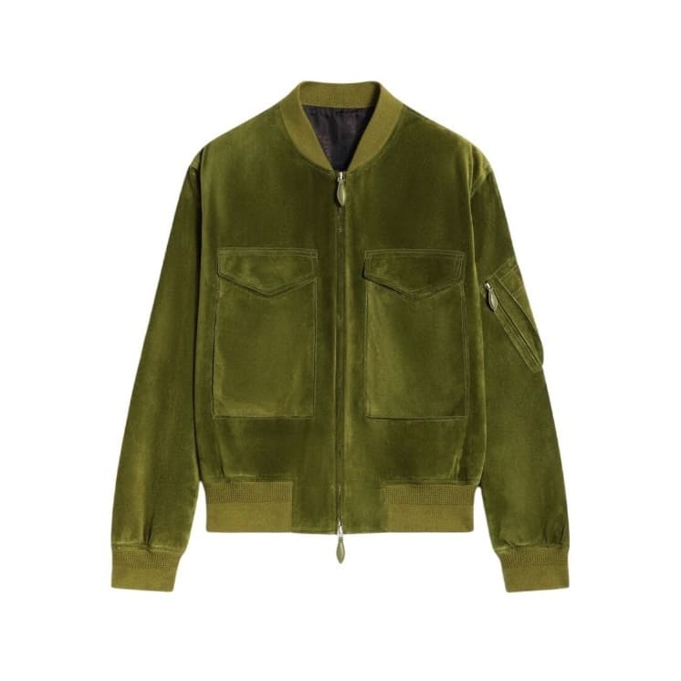ÁO BERLUTI SUEDE BOMBER JACKET TOP QUALITY AAA DA CỪU