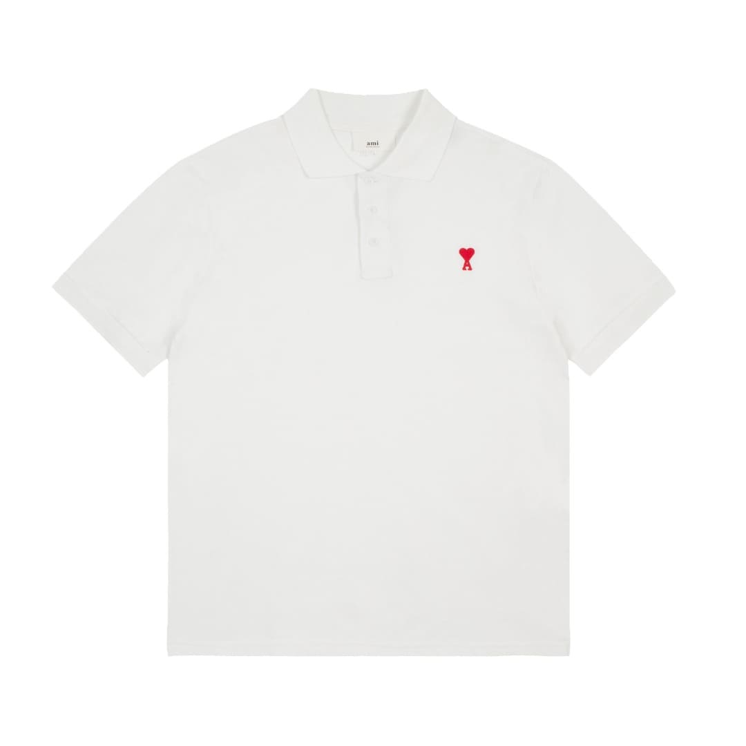 ÁO AMI POLO SHIRT MÀU TRẮNG UNISEX