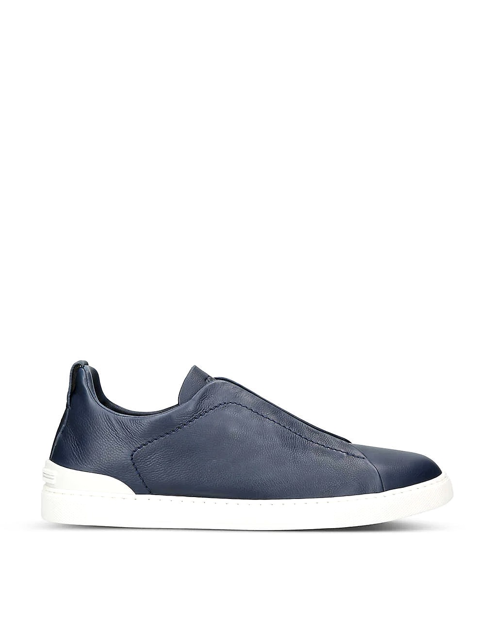 GIÀY ERMENEGILDO ZEGNA Triple Stitch low-top leather and fabric trainers
