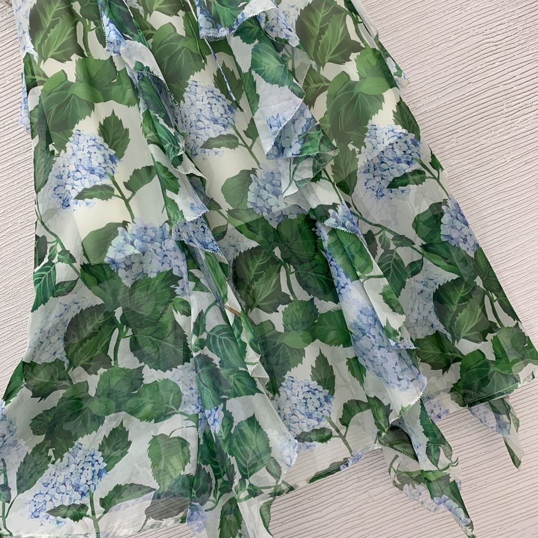 VÁY DOLCE & GABBANA Flower Tropical Party Long Dress High Classy