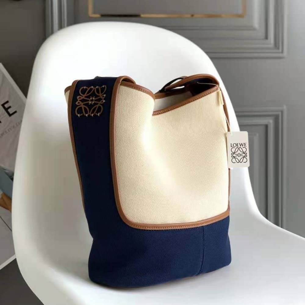 TÚI LOEWE Hobo bằng vải Canvas và da bê