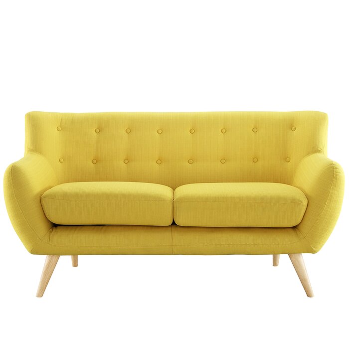 SOFA NỈ CHÂN GỖ BOAT SHAPE