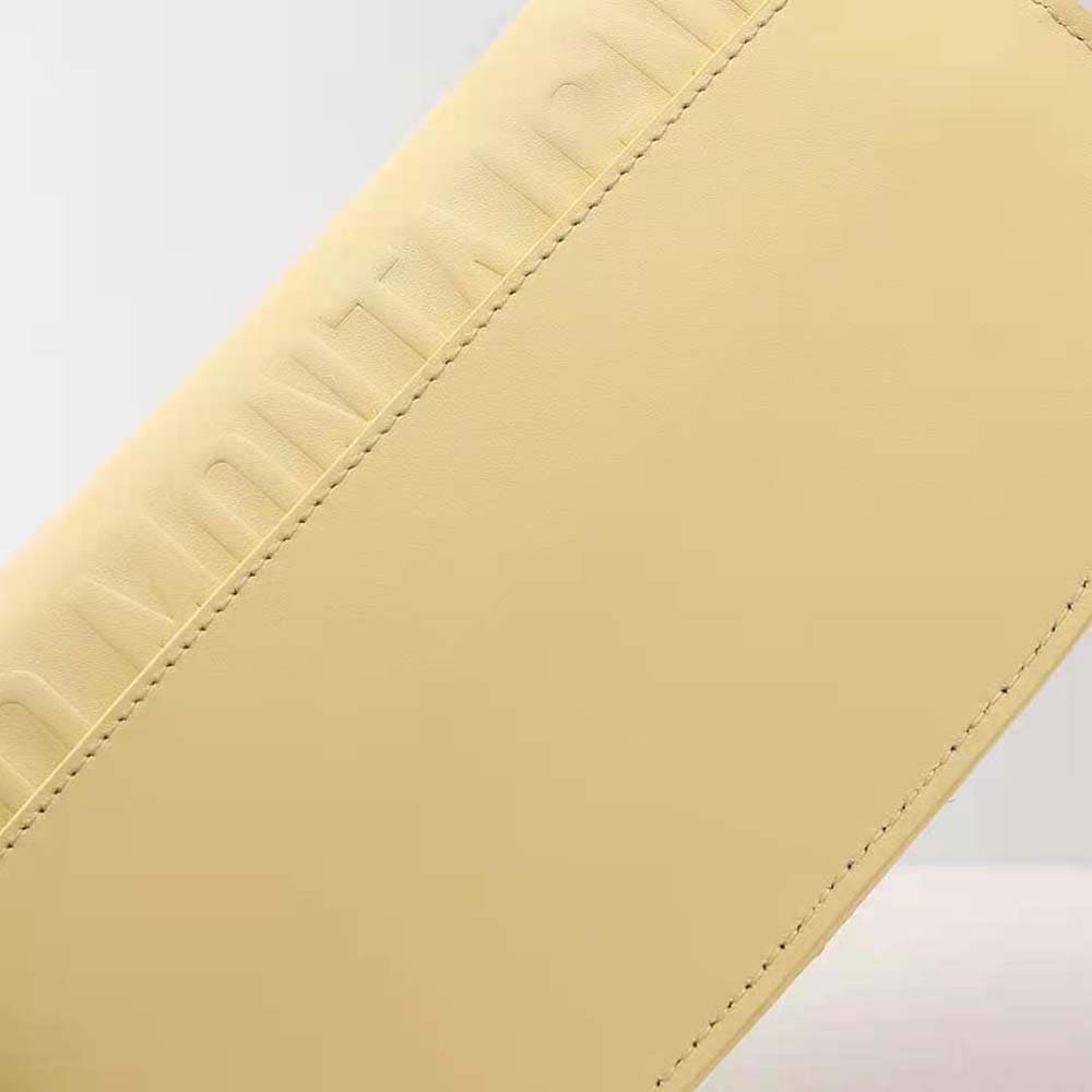 TÚI Dior Women Bobby East-West Bag Pale Yellow Box Calfskin Top Quality