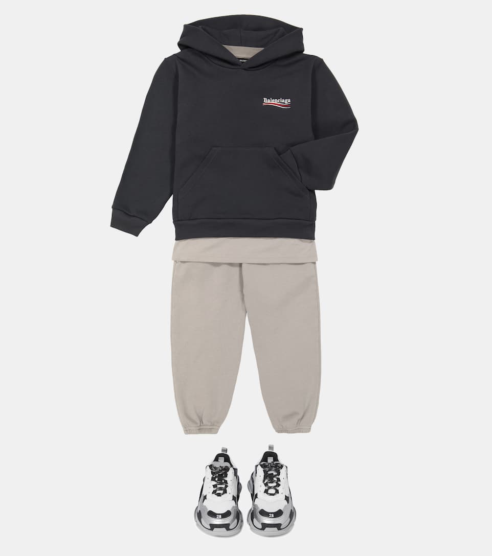 Kids Red Logo Hoodie by Balenciaga Kids  SSENSE