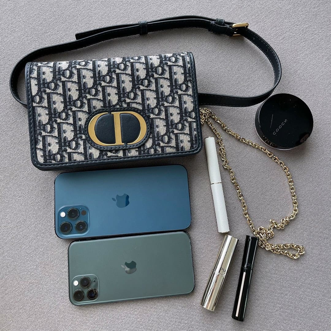 Túi Dior Women Clutch Dior Bag Oblique Calfskin
