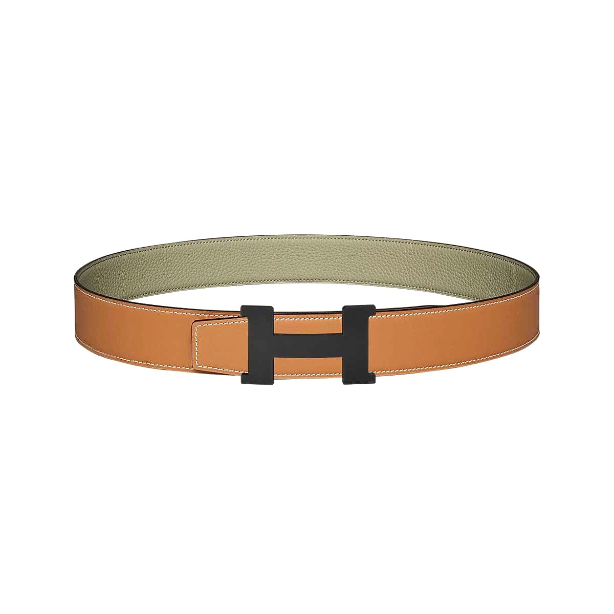 DÂY LƯNG HERMES H Matte Black Togo leather hai mặt khóa đen