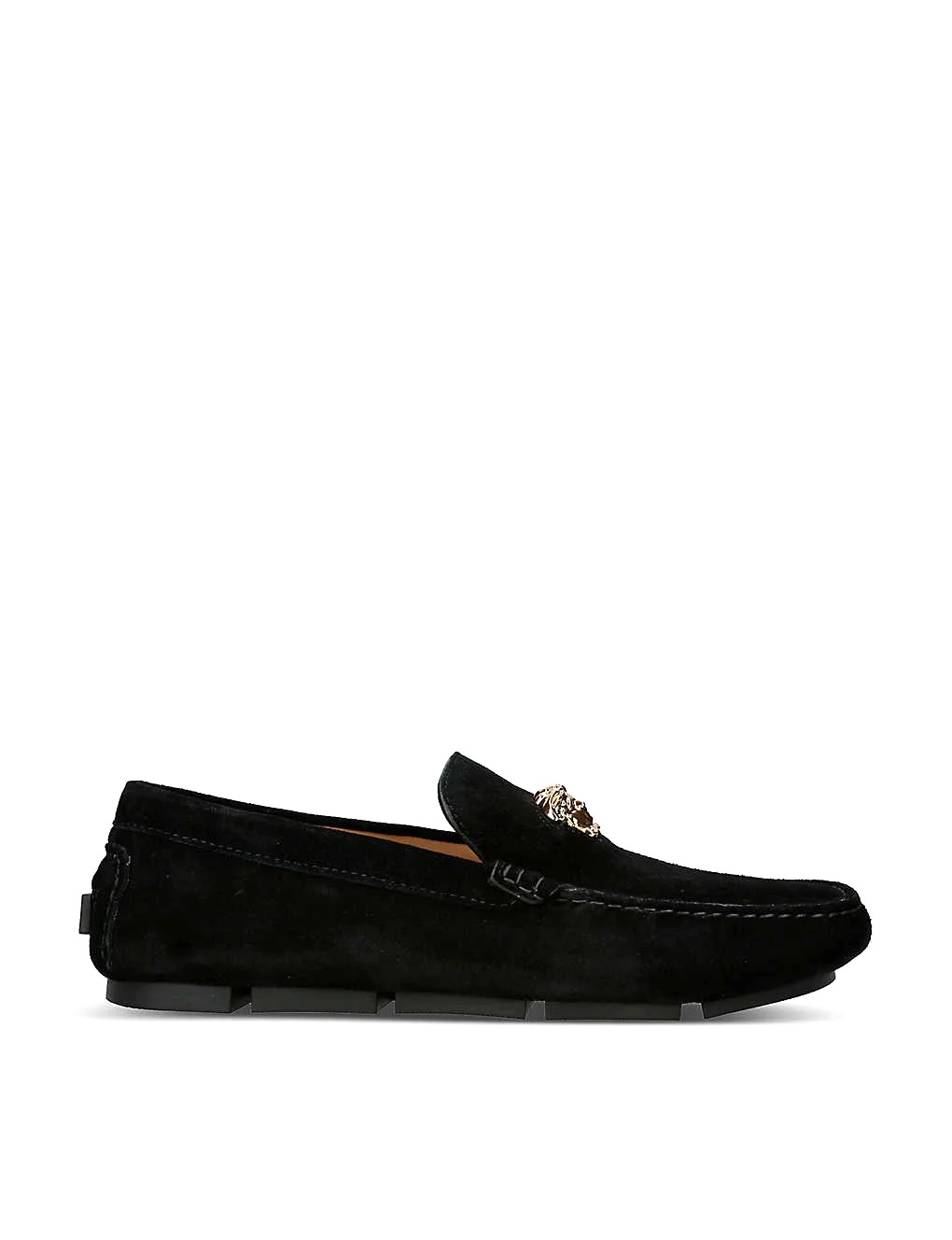 GIÀY VERSACE La Medusa suede driving shoes