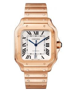 Đồng hồ Santos De Cartier Large mặt số màu trắng