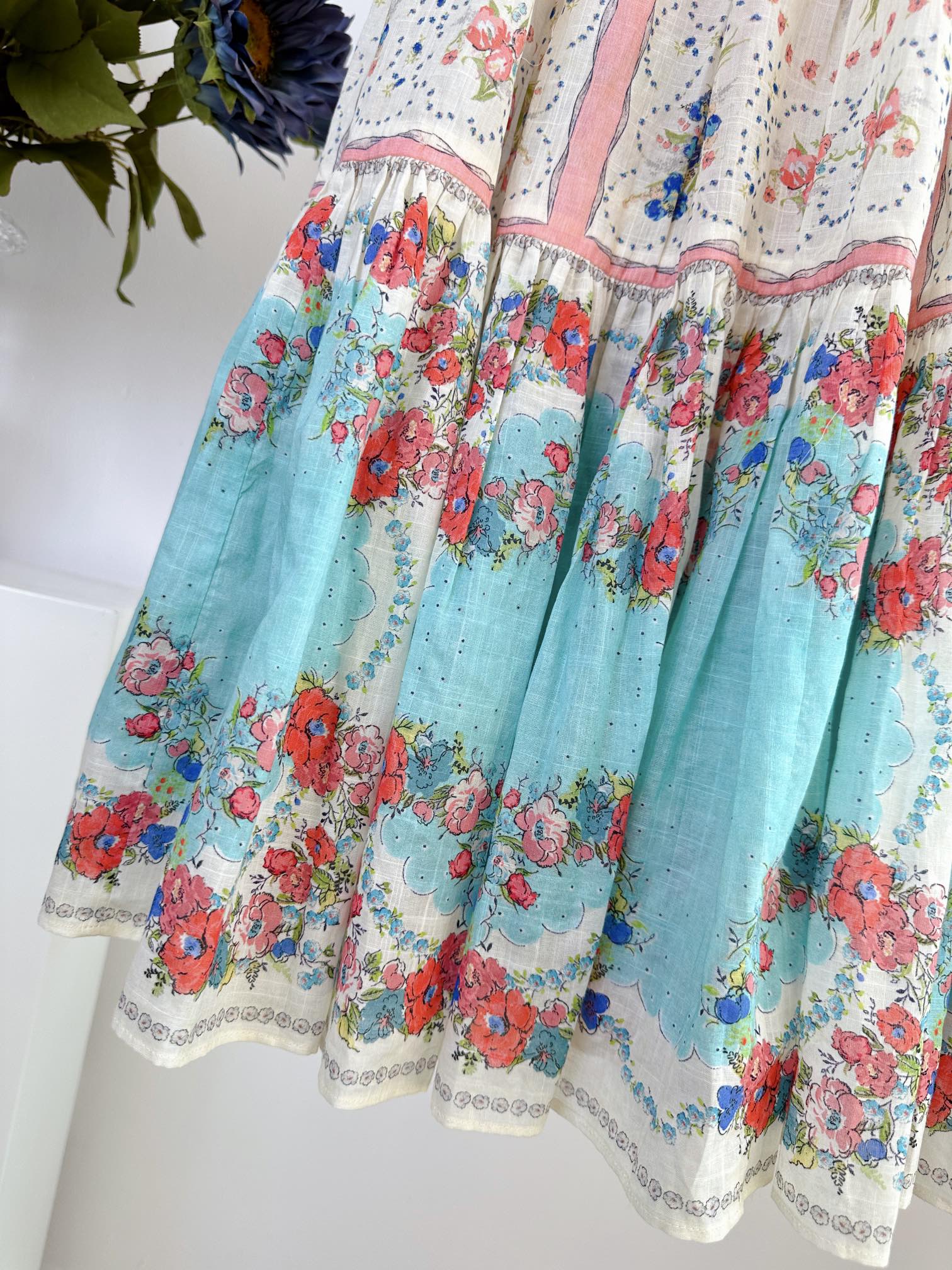 VÁY ZIMMERMANN Flower Long Vintage Dress