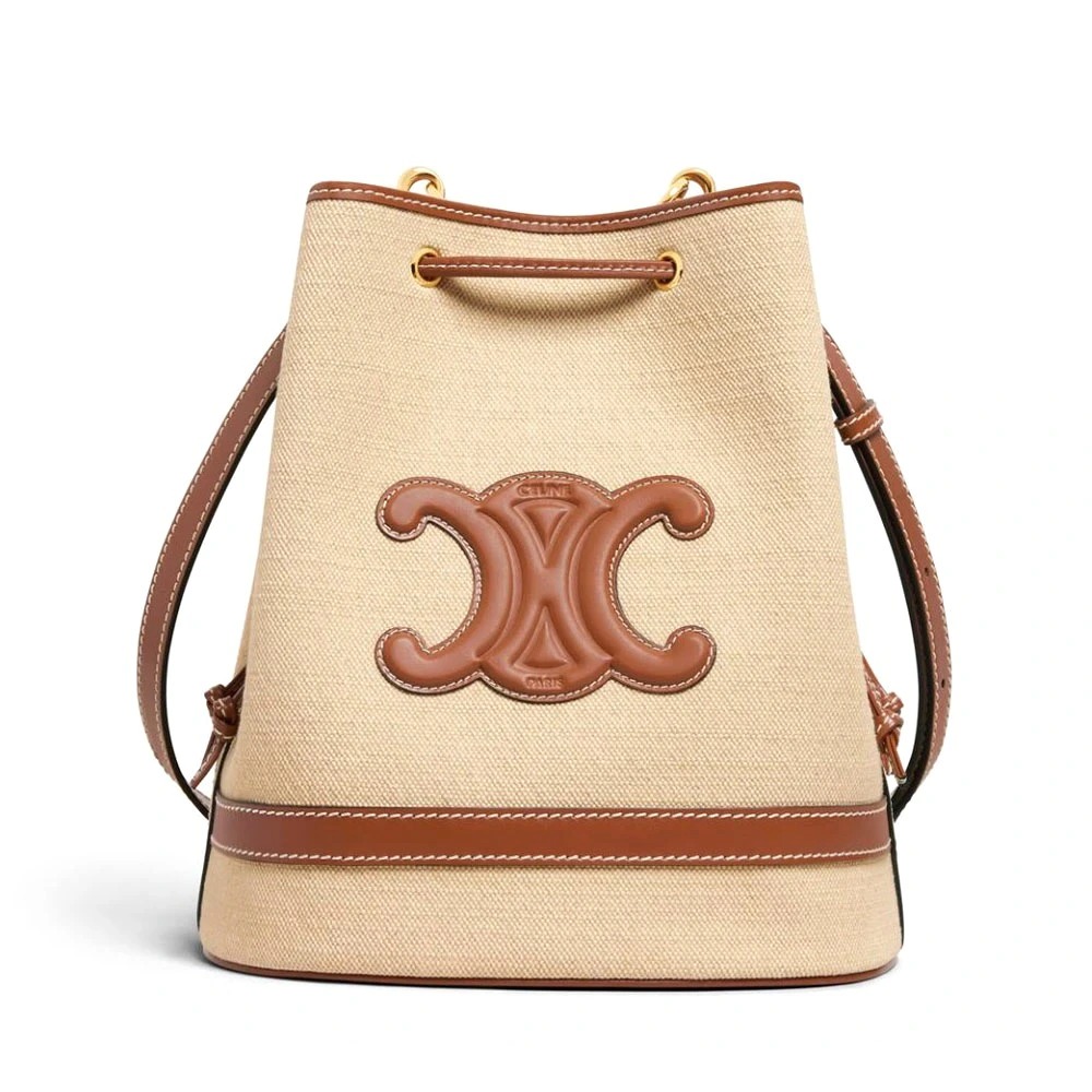 TÚI Celine Seau Marin in Textile and Calfskin