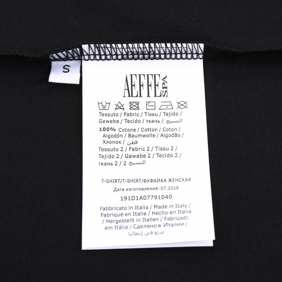 ÁO MOSCHINO TEDDY T SHIRT BLACK