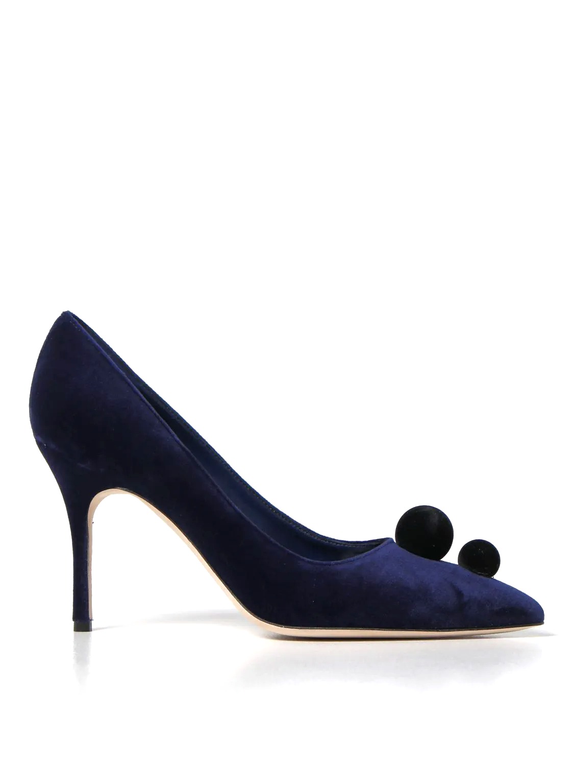 GIÀY MANOLO BLAHNIK Navy suede pumps shoes