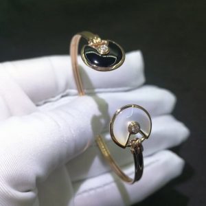 Vòng tay Cartier Amulette De Cartier Xà cừ Mã não kim cương vàng hồng 18K