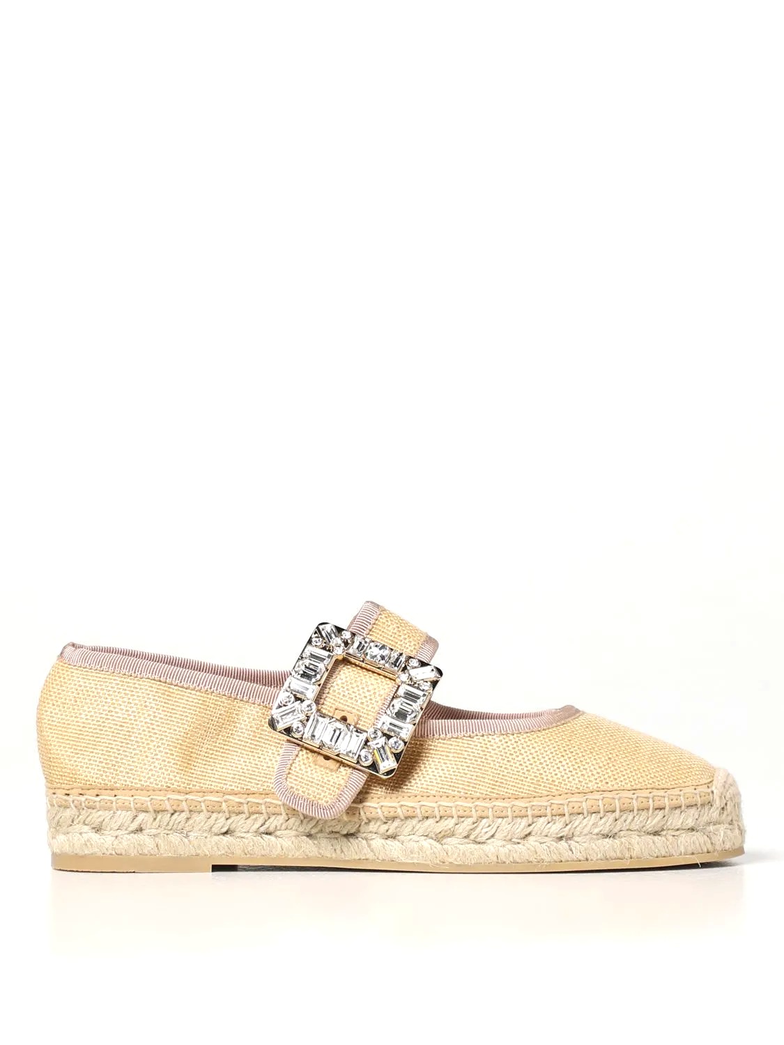 GIÀY ROGER VIVIER Yellow Cream espadrilles shoes