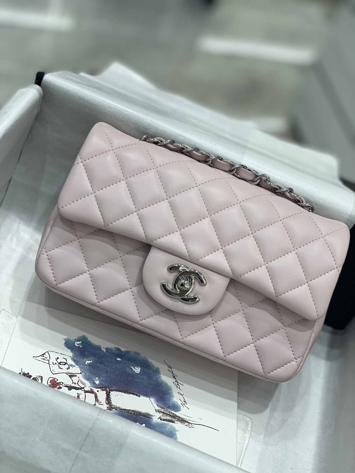 TÚI CHANEL CF 20 BODIN JOYEUX LIGHT PINK DA HAAS