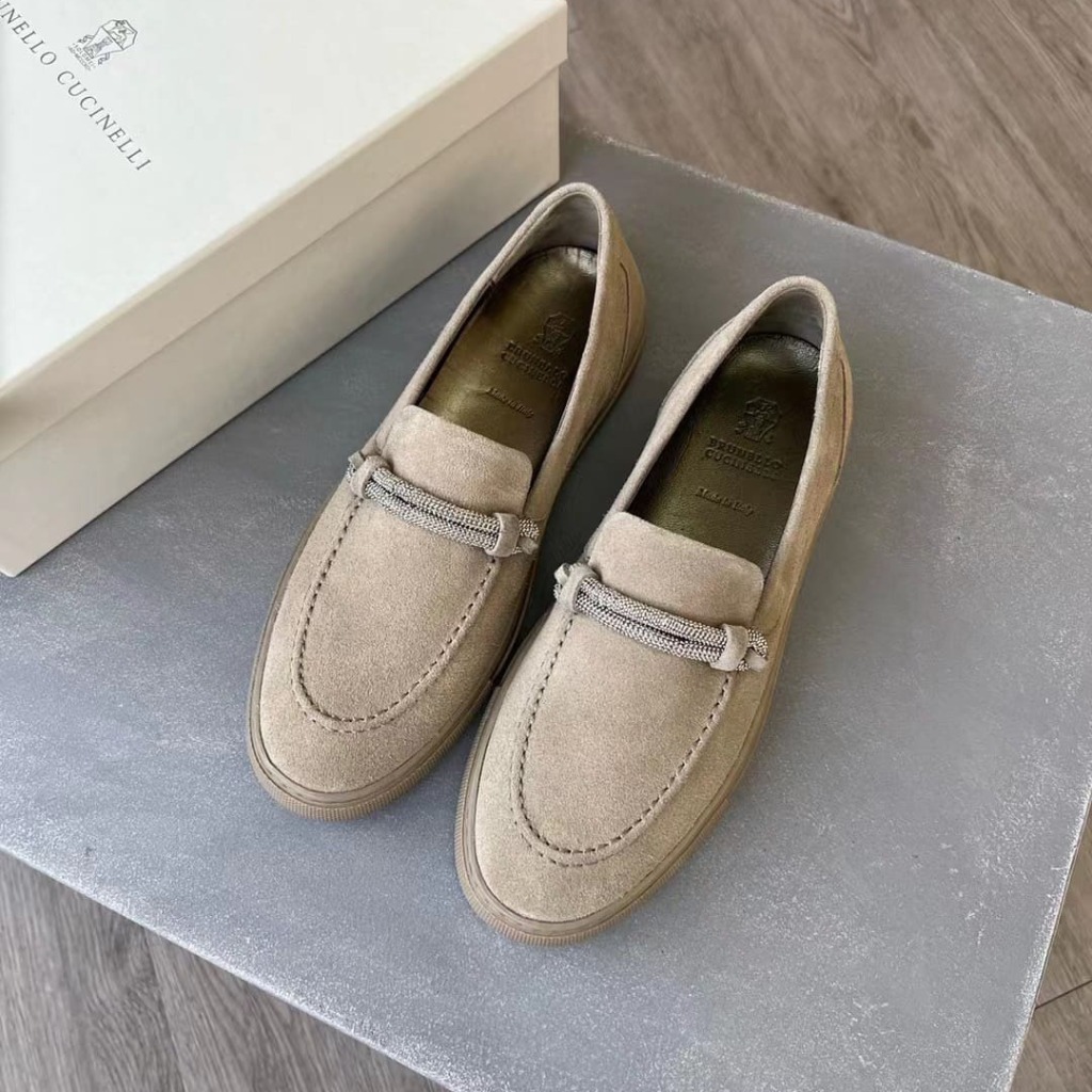GIÀY BRUNELLO CUCINELLI LOAFER SUEDE SHOES AAA DA LỘN HẢO HẠNG