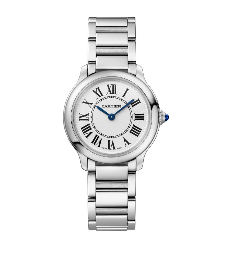 Đồng hồ CARTIER Ronde Must de Cartier 29mm mặt số màu trắng