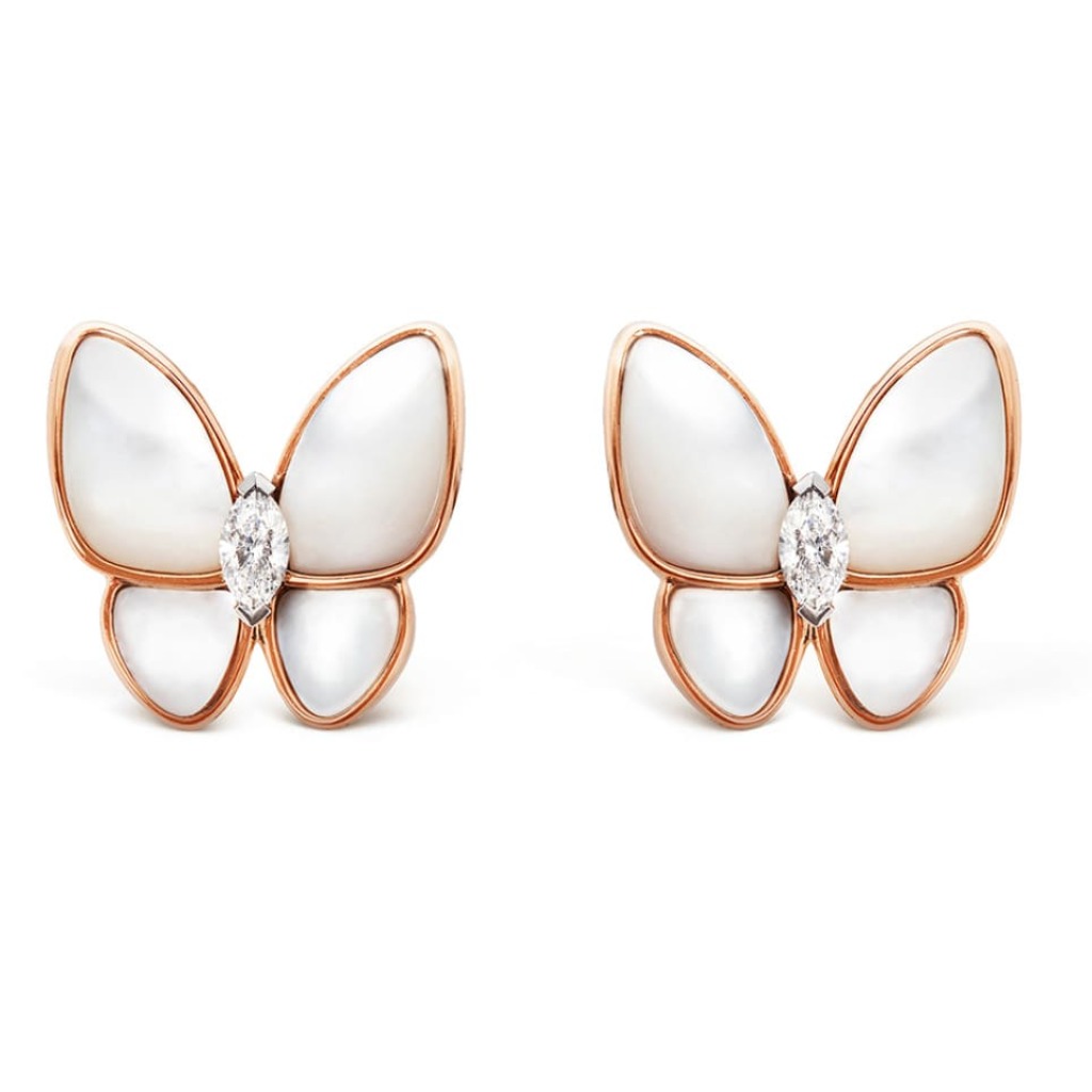 HOA TAI VAN CLEEF & ARPELS BUTTERFLY MOTHER OF PEARL NGỌC TRAI