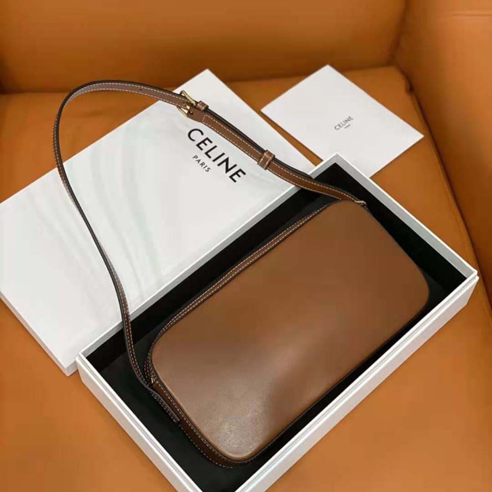 TÚI Celine Women Mini Camera Shoulder Bag Cuir Triomphe in Smooth Calfskin
