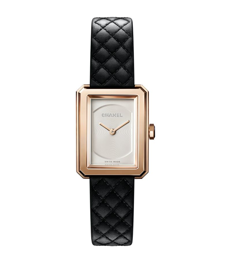 Đồng hồ CHANEL  Small Beige Gold BOY·FRIEND Watch 21.5mm mặt số màu trắng
