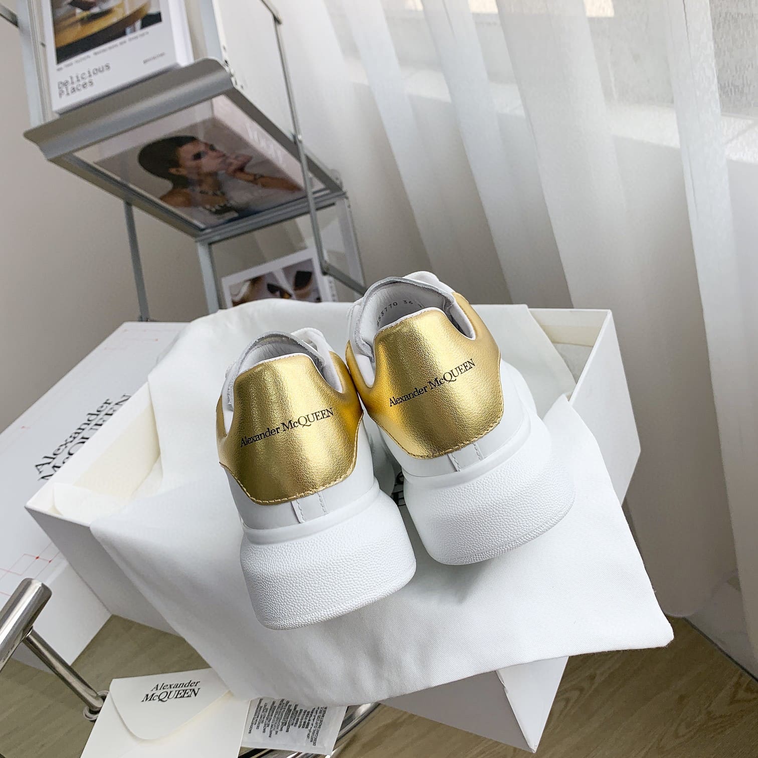 GIÀY ALEXANDER MCQUEEN SNEAKERS SHOES AAA UNISEX NAM VÀ NỮ DA BÊ HẢO HẠNG