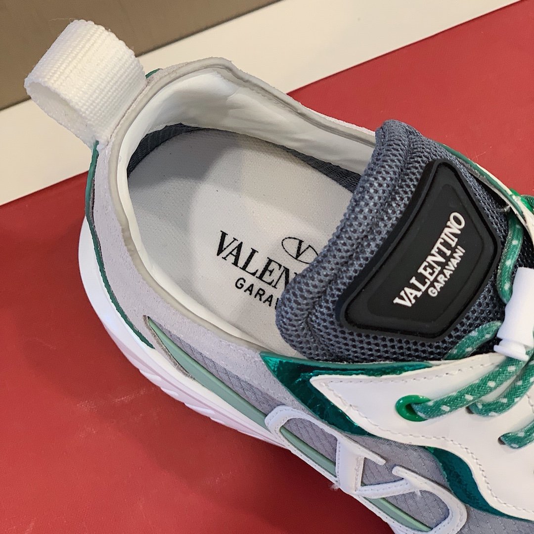 GIÀY VALENTINO V LOGO LEATHER SNEAKER SHOES AAA