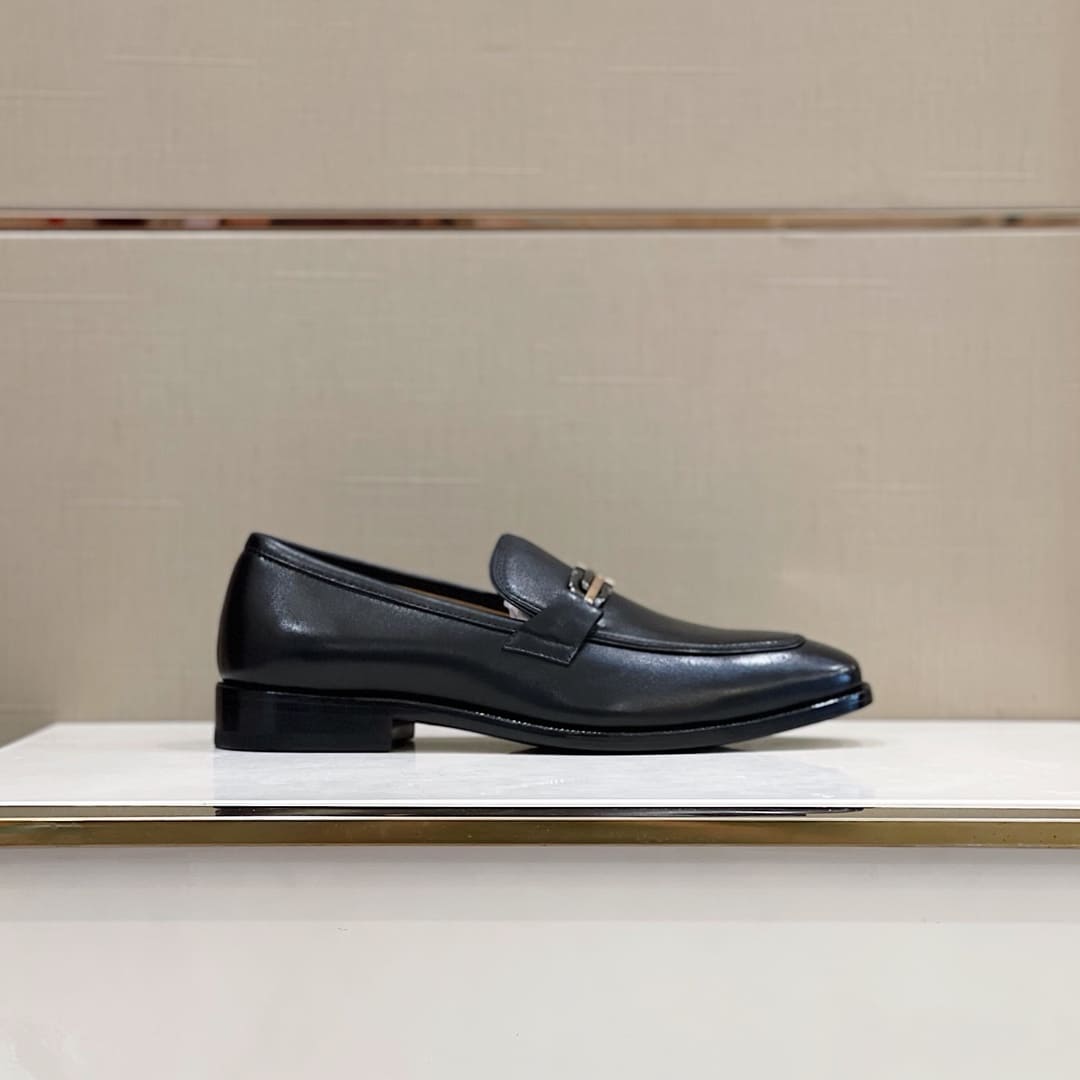 GIÀY SALVATORE FERRAGAMO LOAFER BLACK TOP QUALITY SHOES AAA