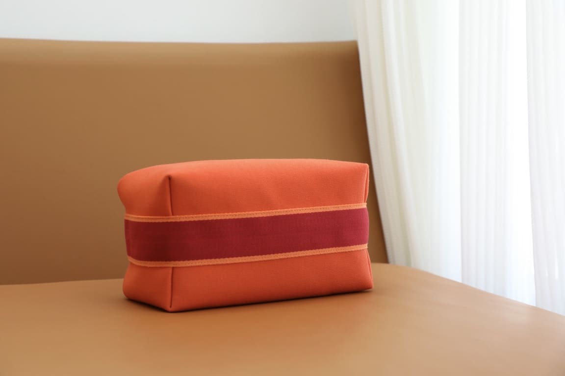 TÚI HERMES TROUSSE DE TOILETTE BRIDE A BRAC PM H MÀU CAM