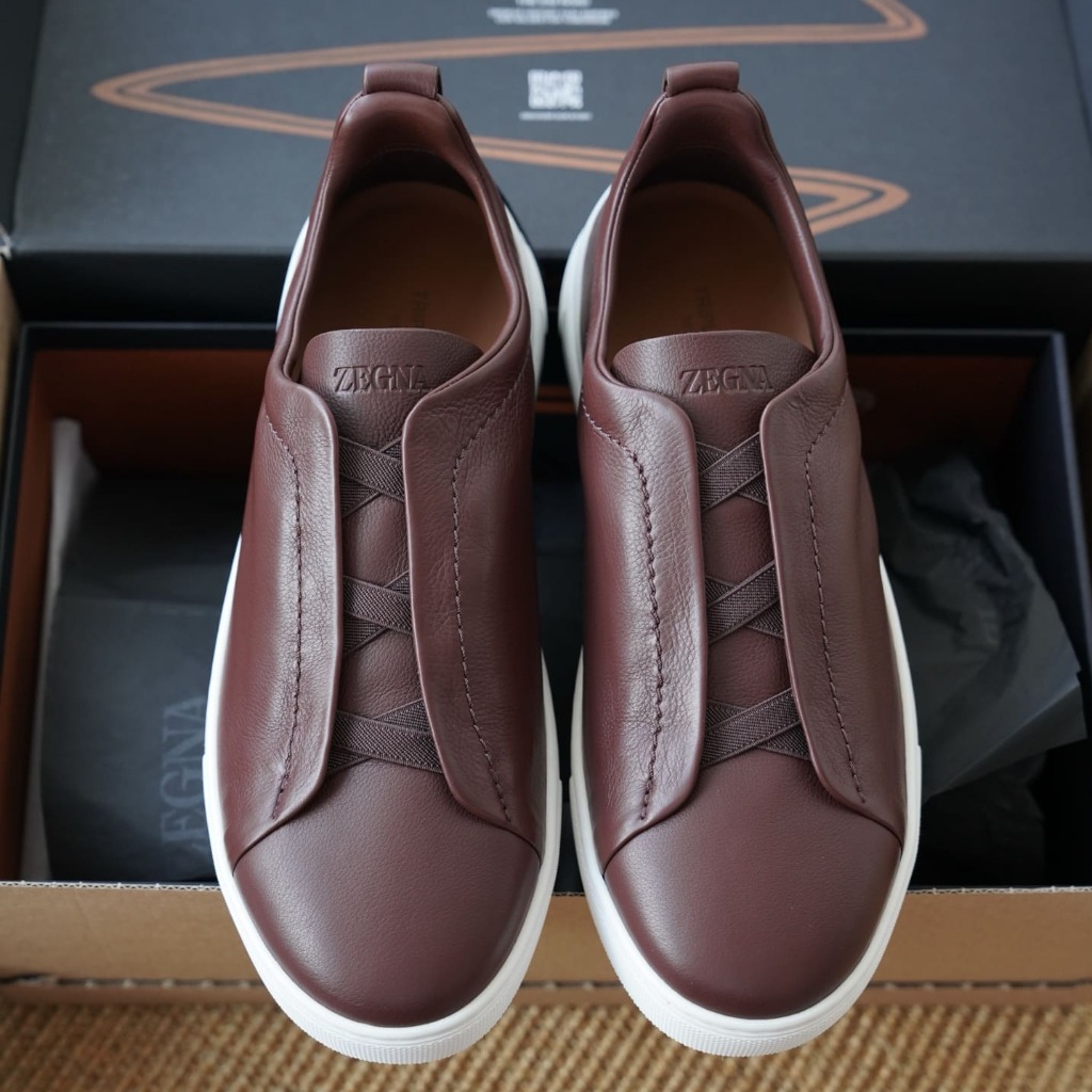 GIÀY ERMENEGILDO ZEGNA TRIPLE STITCH TOP QUALITY SHOES AAA