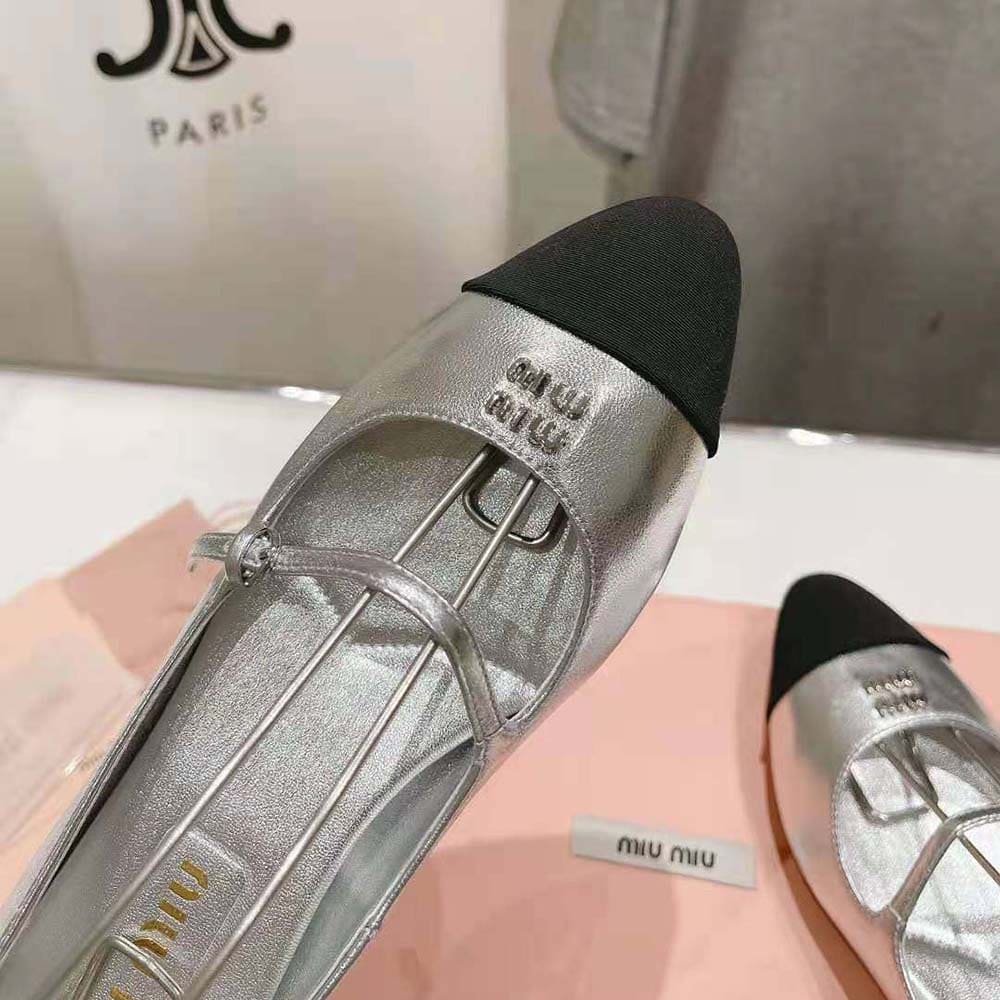 GIÀY Miu Miu Women Mordoré Nappa Leather and Grosgrain Pumps