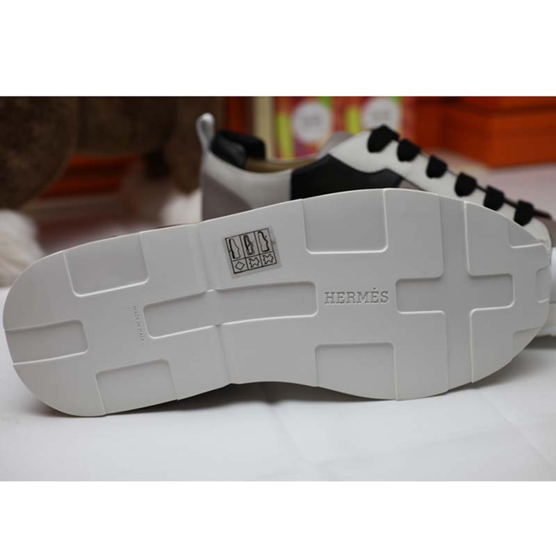 GIÀY HERMES Rebus Sneaker Shoes White