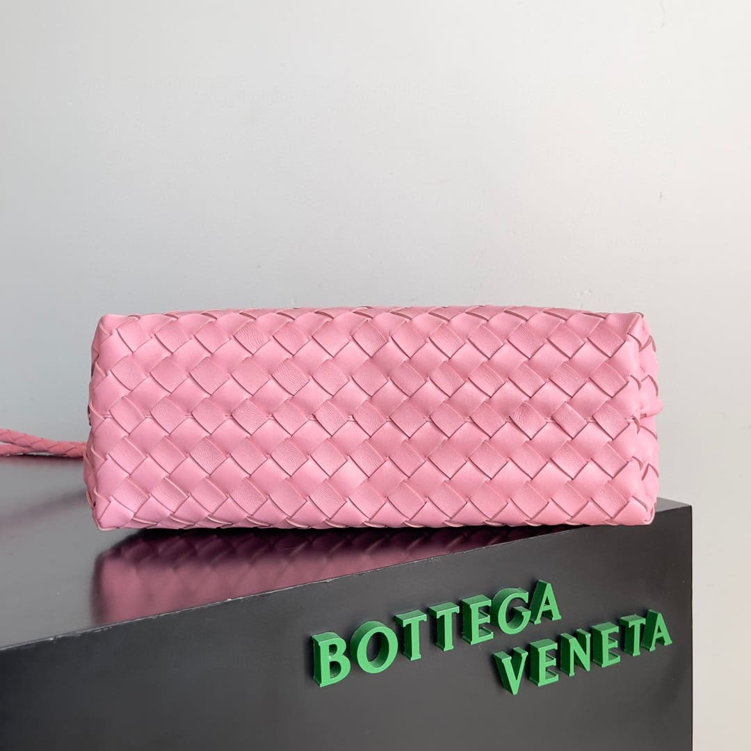 TÚI Bottega Veneta Women Small Andiamo in Lambskin Leather-Pink