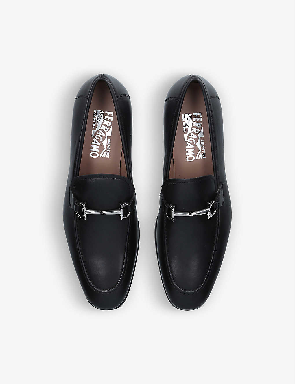 GIÀY SALVATORE FERRAGAMO Ramses Gancini-bit leather loafers