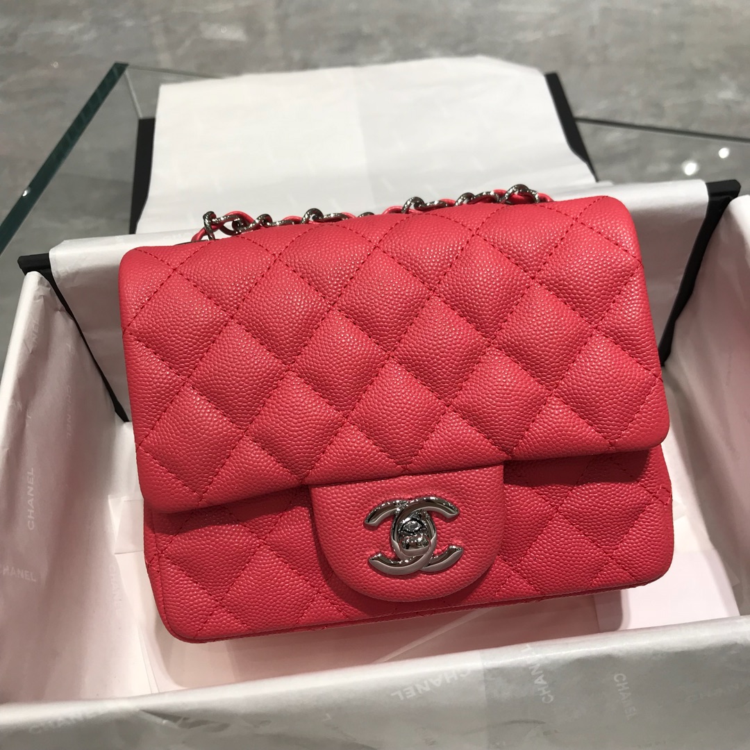 TÚI CHANEL CF CAVIAR PINK DA HAAS 17