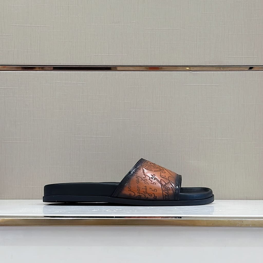 DÉP BERLUTI BROWN AND BLACK HANDMADE TOP QUALITY SHOES AAA