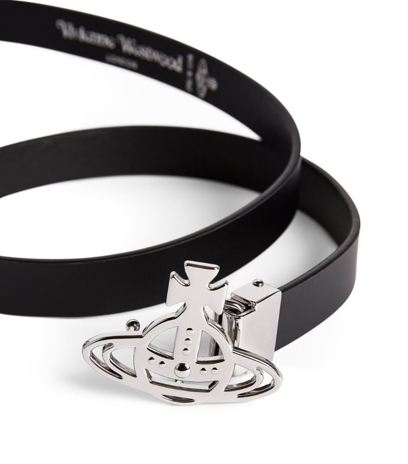 DÂY LƯNG VIVIENNE WESTWOOD  Leather Orb Belt 3CM