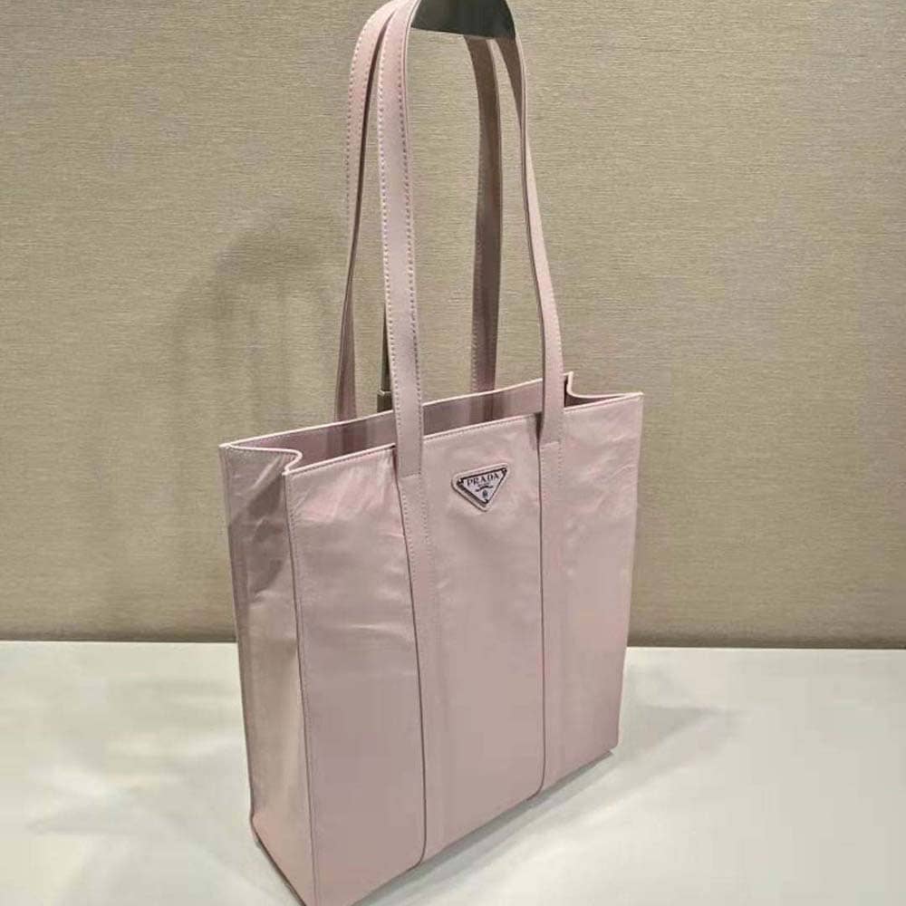 TÚI Prada Women Small Antique Nappa Leather Tote-Pink