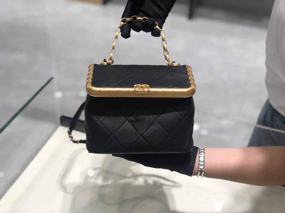 TÚI CHANEL 21 BRONZE LAMBSKIN BLACK DA HAAS 17