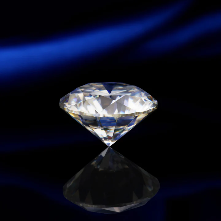 KIM CƯƠNG Round Hearts and Arrows Cut Natural White Loose Moissanite Stone