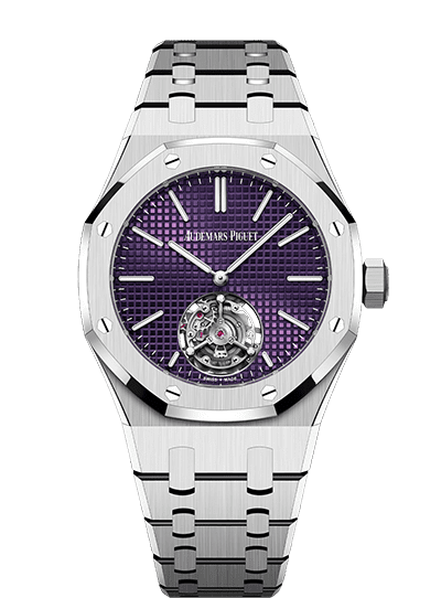 Đồng hồ Đồng hồ Ademars Piguet Royal Oak Selfwinding Flying Tourbillon Extra Thin mặt số màu tím