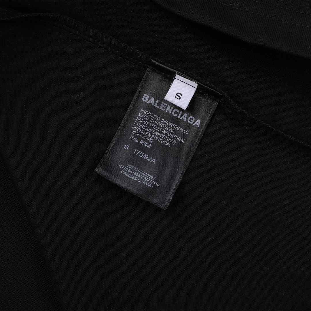 ÁO BALENCIAGA print cotton jersey T-shirt