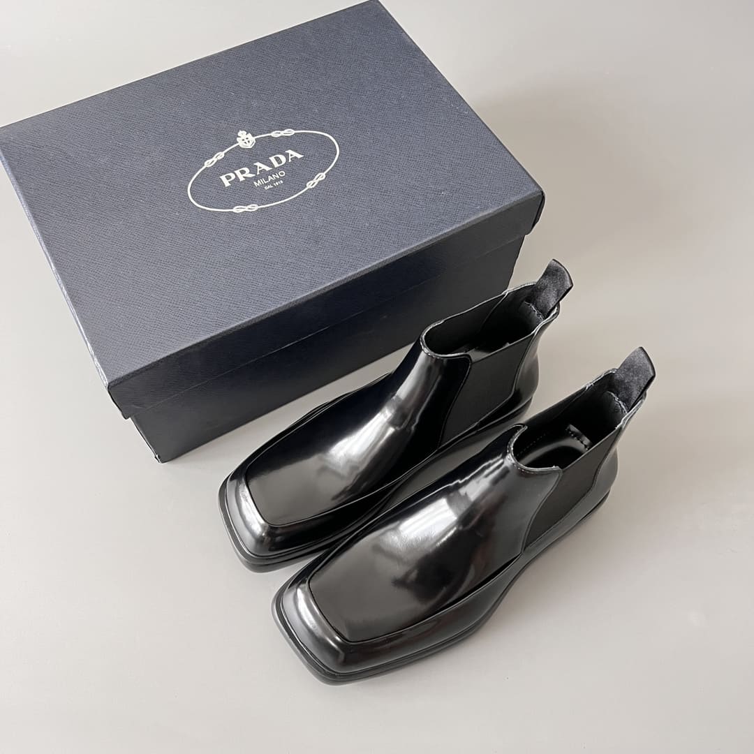 GIÀY PRADA CHELSEA SQUARE HEAD TOP QUALITY SHOES AAA