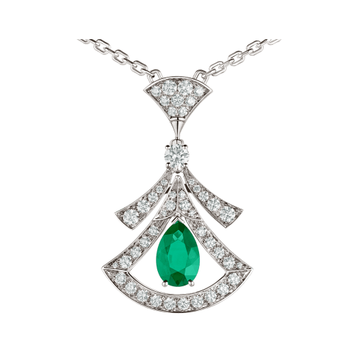 DÂY CHUYỀN BULGARI DIVAS’ DREAM EMERALD DIAMOND 18K WHITE GOLD