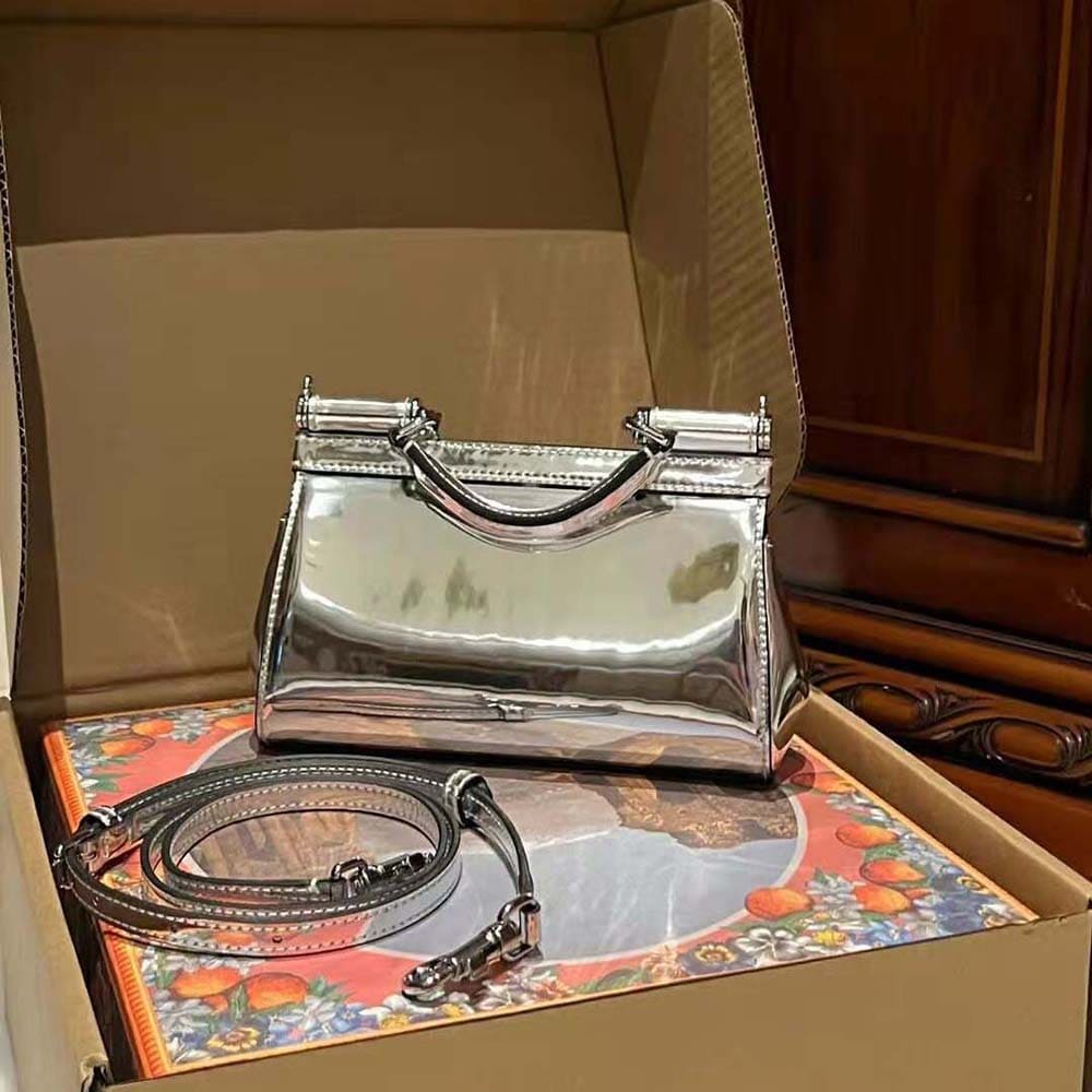 TÚI Dolce Gabbana D&G Women Small Sicily Handbag-Silver