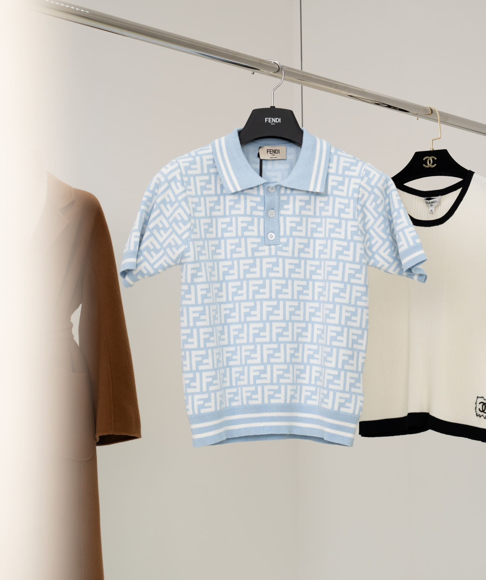 ÁO FENDI FF POLO - SHIRT WOOL