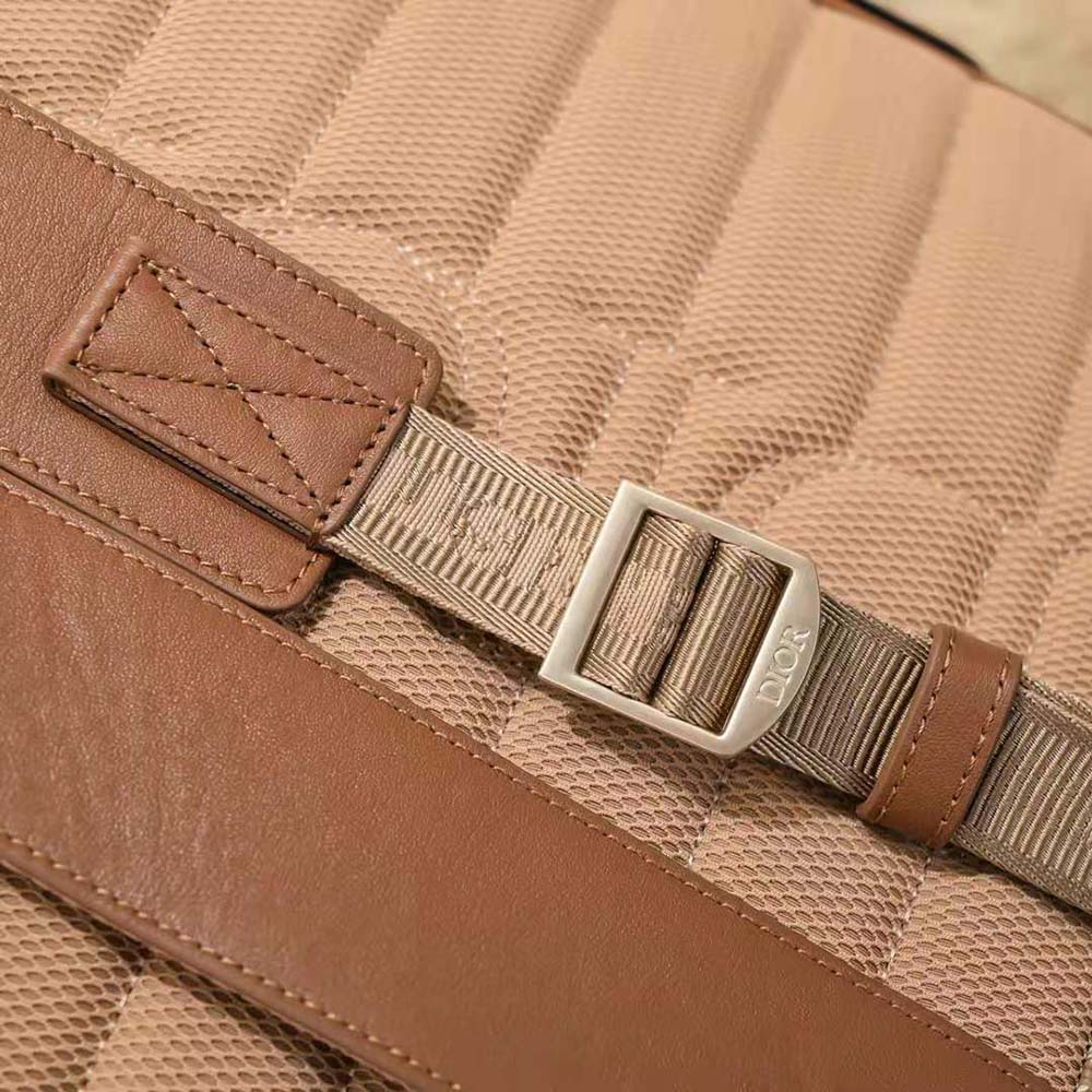 BALO DIOR Hit the Road Backpack Coffee CD Diamond Canvas