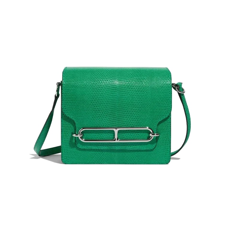 TÚI Hermès Roulis 18 Lizard Vert Menthe da thằn lằn